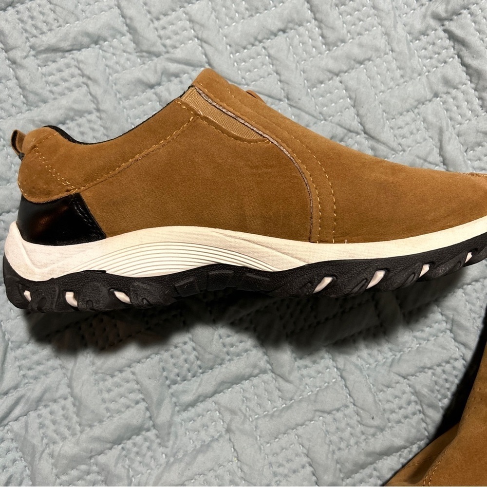 Men's UFK Sport Slip On Shoes Camel Brown Size 43 (9.5) Great Condition - Picture 9 of 13